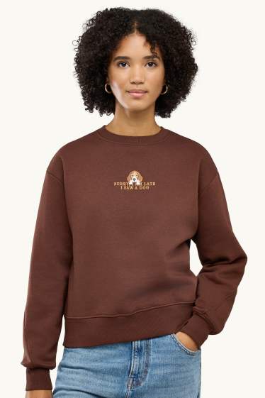 Damen - Sweatshirt - braun