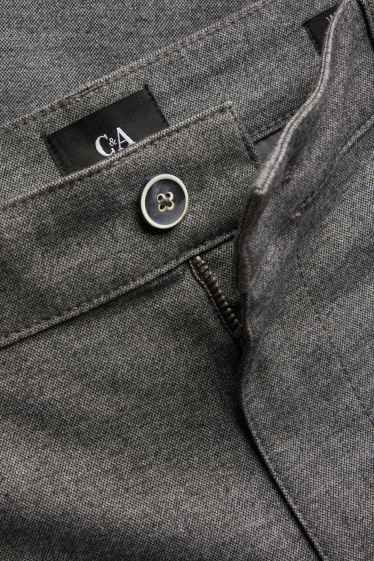Bărbați - Chino - regular fit - gri melanj