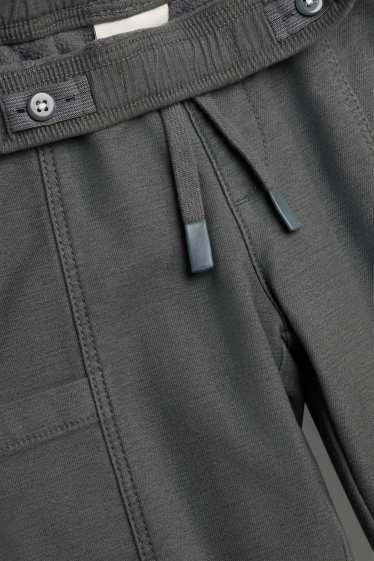 Kinder Jungen - Thermo-Jogginghose - dunkelgrau