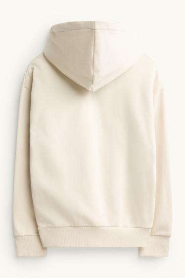 Children Boys - Skater - hoodie - orange / cremewhite