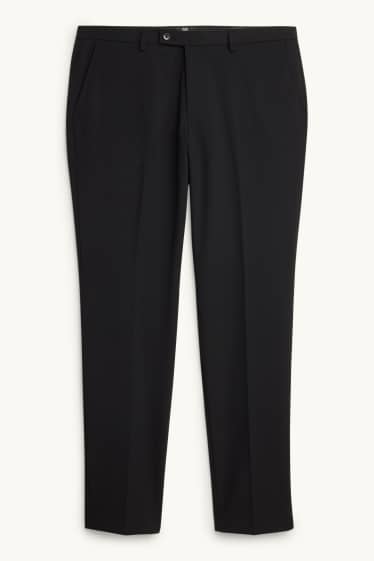 Pánské - Oblekové kalhoty - body fit - Flex - 4 Way Stretch - LYCRA® - černá