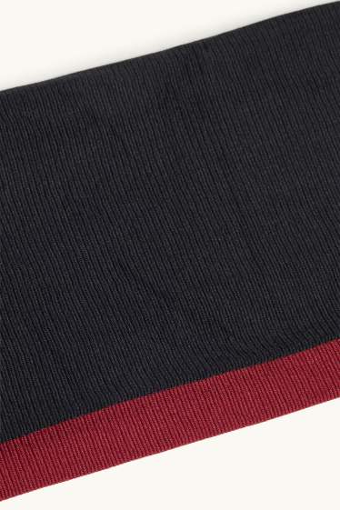 Femmes - Lot de 2 - collants fins - 70 DEN - rouge foncé / noir