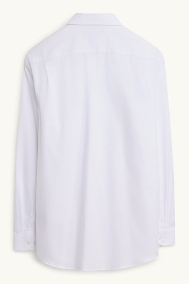 Uomo - Camicia business - regular fit - colletto all’italiana - facile da stirare - bianco