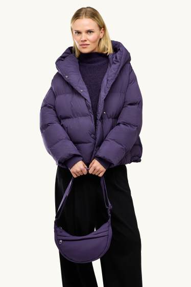 Women - Quilted crossbody bag - purple