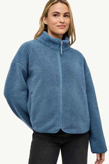 Women - Fleece jacket - blue