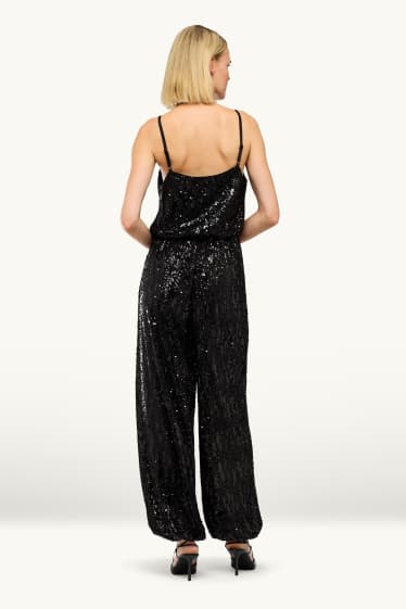 Women - Sequin jumpsuit - black