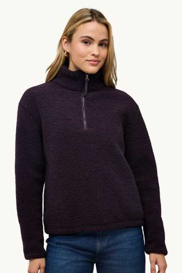 Women - Fleece jumper - purple