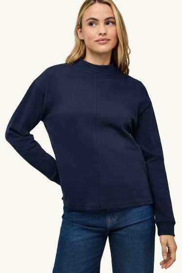 Femmes - Haut à manches longues - relaxed fit - bleu foncé