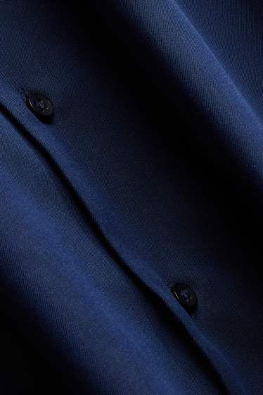 Herren - Businesshemd - Slim Fit - Kent - bügelleicht - dunkelblau