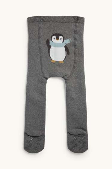Bébés filles - Collants bébé - gris chiné