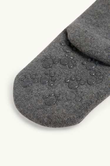 Bébés filles - Collants bébé - gris chiné