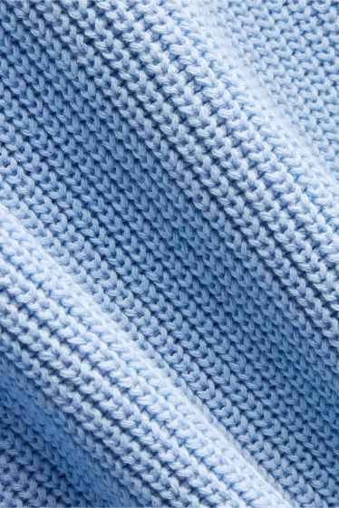 Femmes - Pull - finition côtelée - bleu clair