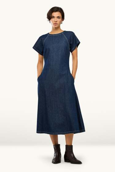 Dona - Vestit texà - texà blau fosc