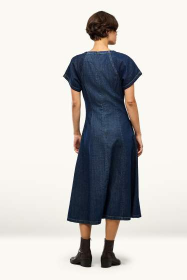 Dona - Vestit texà - texà blau fosc
