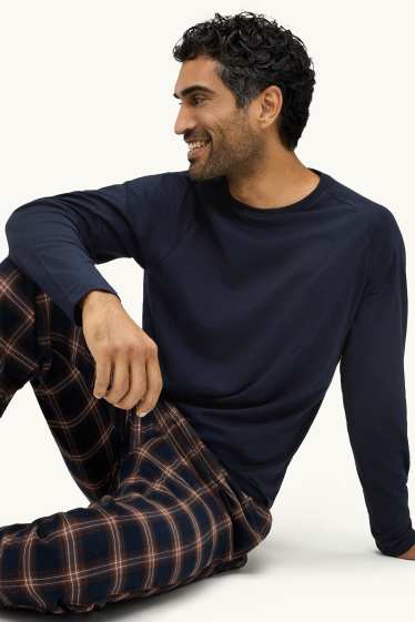 Heren - Pyjama - blauw