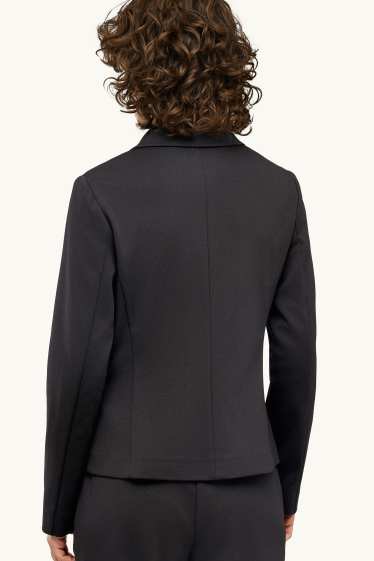 Damen - Business-Blazer - tailliert - schwarz