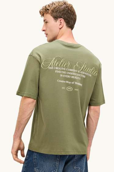 Herren - T-Shirt - Oversized - khaki