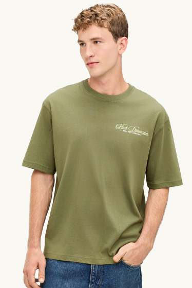 Herren - T-Shirt - Oversized - khaki