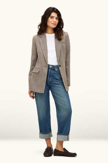 Donna - Boyfriend jeans - vita media - jeans blu