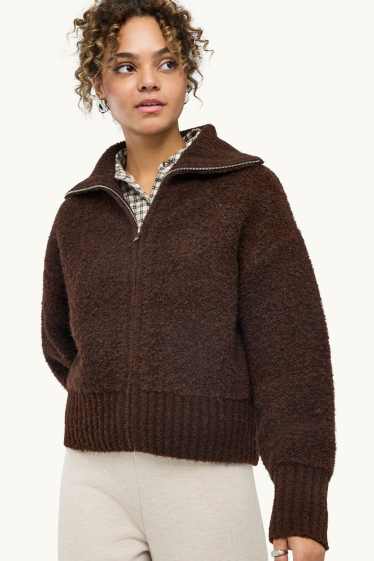 Women - Cardigan - dark brown