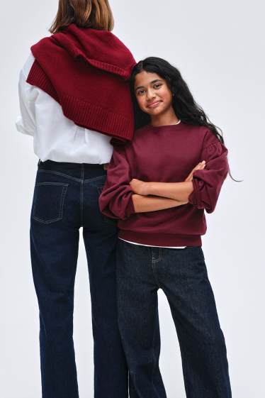 Kinder Mädchen - Sweatshirt - bordeaux