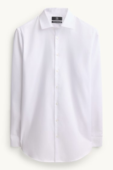 Men - Business shirt - slim fit - kent collar - easy-iron - white