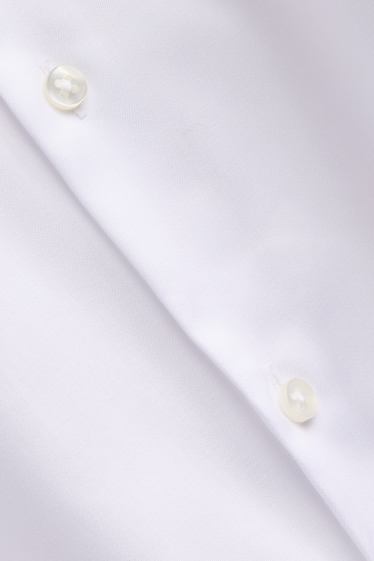 Men - Business shirt - slim fit - kent collar - easy-iron - white