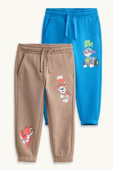 Kinder Buben - Multipack 2er - PAW Patrol - Rex - Jogginghose - braun / blau