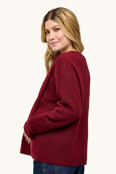 Donna - Maglione per allattamento - bordeaux