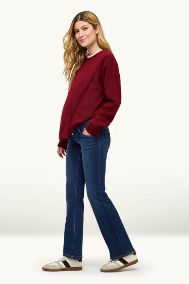 Femmes - Jean de grossesse - bootcut jean - jean bleu foncé
