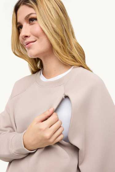 Women - Nursing sweatshirt - beige