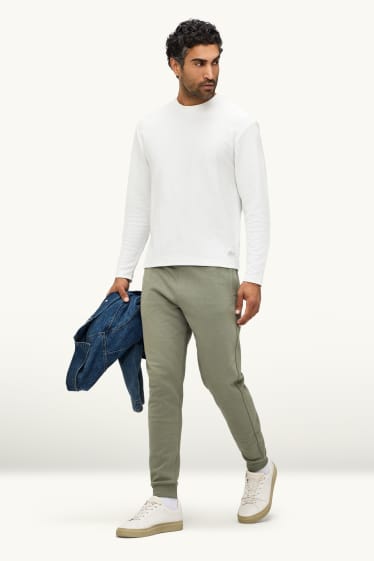 Heren - Joggingbroek - regular fit - groen