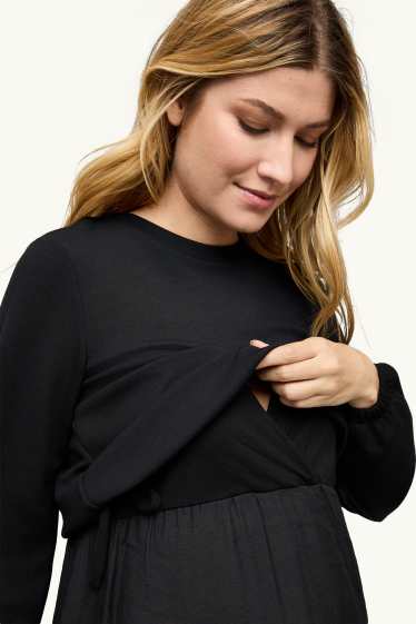 Damen - Still-Kleid - schwarz