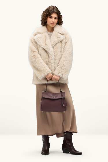 Donna - Borsa a tracolla - similpelle - bordeaux