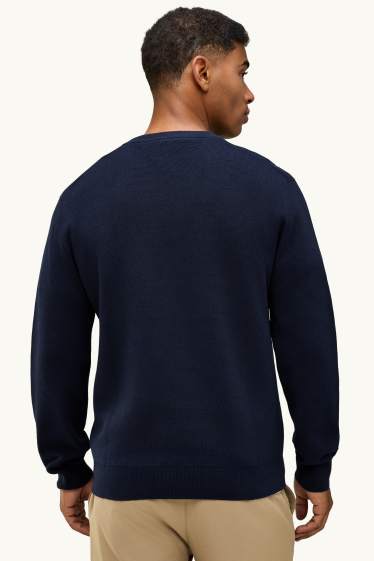 Hommes - Pull - bleu foncé