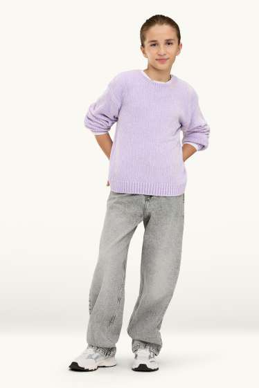 Nen - Estrella - barrel jeans - texà gris