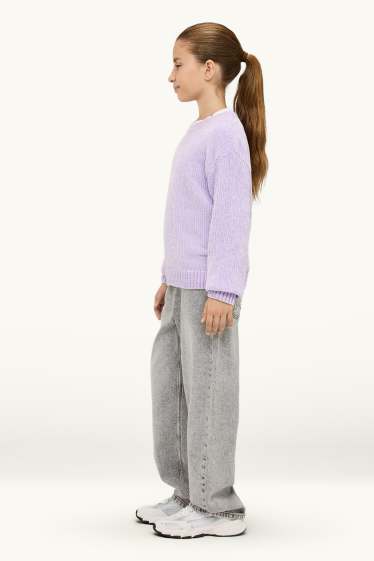 Nen - Estrella - barrel jeans - texà gris