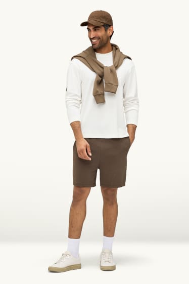 Herren - Sweatshorts - khaki