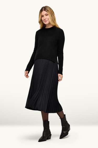 Femmes - Ensemble - Pull de grossesse et robe d’allaitement - 2 pièces - noir