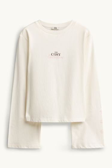 Femmes - T-shirt - blanc crème