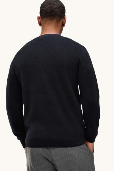 Herren - Kaschmir-Pullover - schwarz