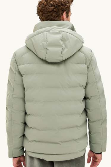Herren - Funktions-Steppjacke mit Kapuze - gefüttert - hellgrün