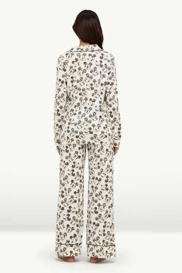 Women - Pyjamas - Mickey Mouse - white / black