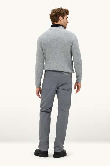 Hommes - Pantalon chaud - regular fit - gris