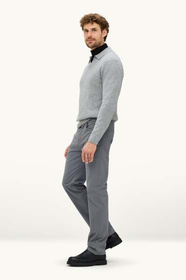 Hommes - Pantalon chaud - regular fit - gris
