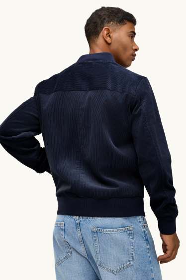 Home - Jaqueta bomber de pana - blau fosc
