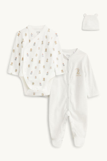 Unisex - Pyžamo pro miminka - bílá/šedá