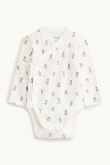 Unisex - Pyžamo pro miminka - bílá/šedá