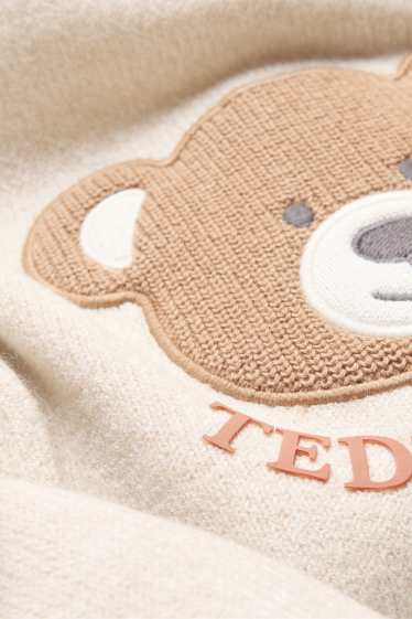 Baby Boys - Teddy bear - baby jumper - brown / cremewhite