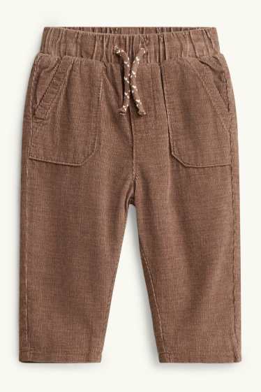 Bébés garçons - Pantalon chaud en velours côtelé pour bébé - marron
